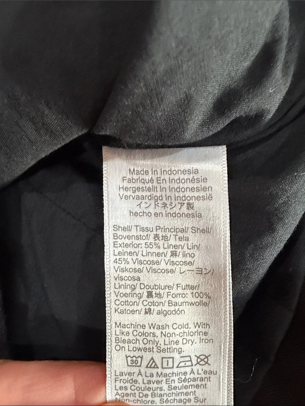 J. Crew Black Button-Front Sleeveless Vest Top. Sz med. Like new.